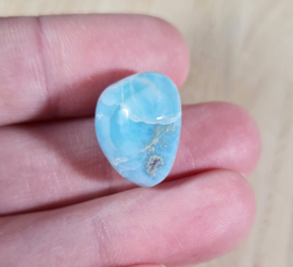 Larimar Trommelsteen - no.7 - 1,7 cm