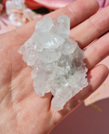 Bergkristal - Edelsteen Cluster Brazilië - Extra - no.35 - 6 cm