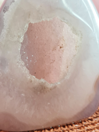 Agaat Edelsteen Druzy Vlam 8cm Brazilië