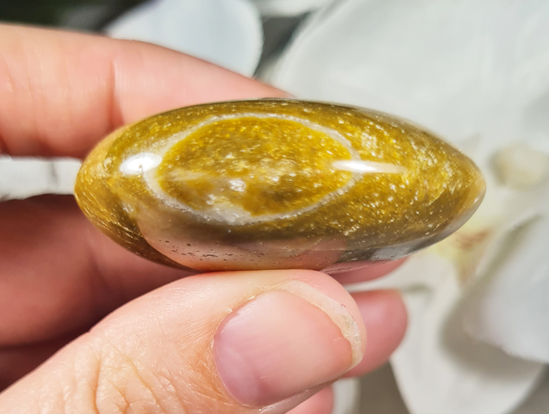 Oceaan Jaspis Groen Handsteen no.15 Edelsteen