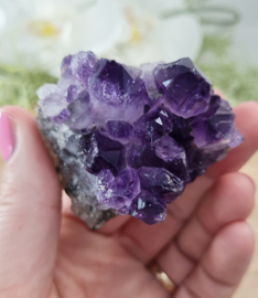 Amethist Edelsteen Cluster - no.22 - Uruguay - extra kwaliteit - 7 cm