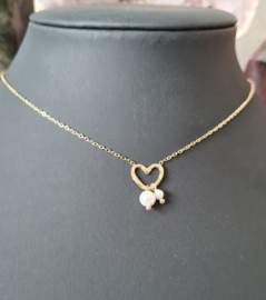 Ketting I Love it - Roestvrij Staal Goudkleur