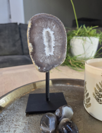 Agaat Edelsteen Geode op standaard