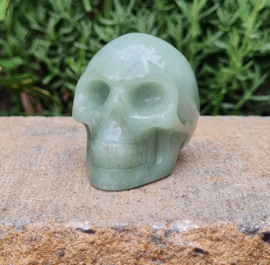 Schedel / Skull Groene Aventurijn Edelsteen - No.1