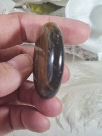 Tijgeroog Platte Steen no.4 - 4 cm Edelsteen