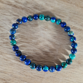 Edelsteen Armband Azuriet Malachiet 6 mm