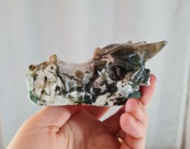 Draak Mosagaat Edelsteen - Drakenschedel - no.2 - 10cm
