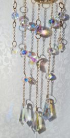 Raamhanger Suncatcher Zon en Halve Maan Goudkleur