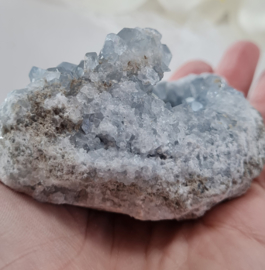 Celestien Geode Edelsteen - 9cm - Blauw