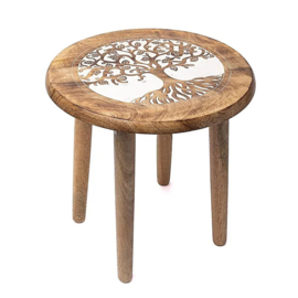 Bijzettafel Levensboom Mangohout 30 cm