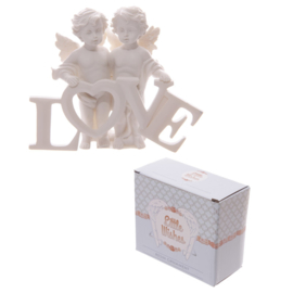 Beeld Engelen - Cherubijnen - LOVE letters - 11,5 cm
