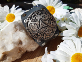 Armband Leder Beauty grijs