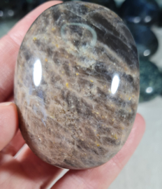 Zwarte Maansteen Palmsteen Edelsteen no.02 - 5,5 cm