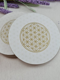 Onderzetters - Bloem des levens - Flower of life - set