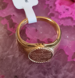 Ring You're Unique Roestvrijstaal - Maat 16