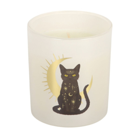 Kaars Zwarte Magische Kat -Zwarte Vijg - 9 cm