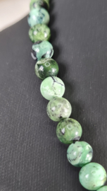 Edelsteen Ketting Varisciet ronde kralen 6 mm - 45 cm