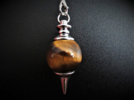 Pendulum - Tigerseye sphere with point - 4,5 cm