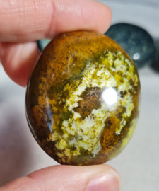 Groene Opaal Palmsteen Edelsteen no.06 - 4,5 cm