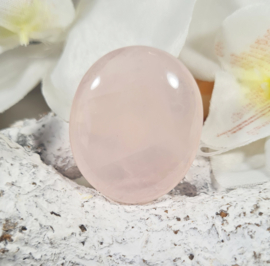Rozenkwarts Platte Steen no.7 - 3,5 cm Edelsteen
