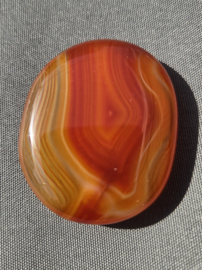 Carneool Platte Steen Edelsteen