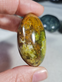 Groene Opaal Palmsteen Edelsteen no.06 - 4,5 cm