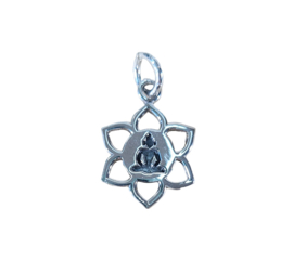 Hanger Boeddha Lotus Zilver
