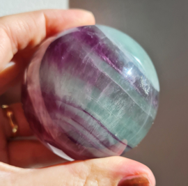 Fluoriet Regenboog Edelsteen Bol no.12