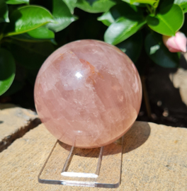 Rozenkwarts - Edelsteen Bol - no.8 - Star