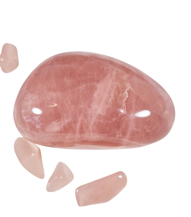 Rozenkwarts A+ - 8,5 cm - Jumbosteen Zuid - Afrika no.3
