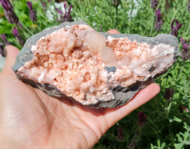 Heulandiet - Geode - 14cm - Roze Edelsteen