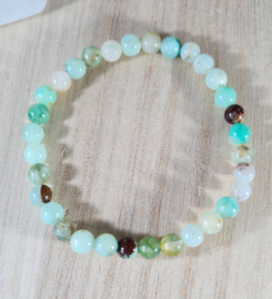 Edelsteen Armband Chrysopraas 6 mm