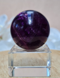 Fluoriet Paars Edelsteen Bol - 4 cm