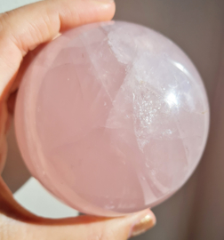 Rozenkwarts - Edelsteen bol - no.3 - 8 cm