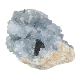 Celestien Edelsteen Cluster Geode - Madagaskar - 10cm - Blauw