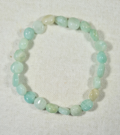 Edelsteen Armband Amazoniet Trommelsteen 6-8 mm