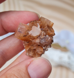 Aragoniet Roosje - Marokko Edelsteen Cluster - 3 cm