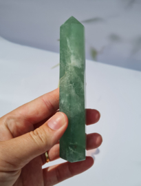 Fluoriet - Punt - Groen - No.3 - 12 cm