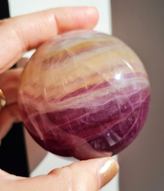 Fluoriet Regenboog Edelsteen Bol no.9
