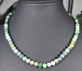 Edelsteen Ketting Varisciet ronde kralen 6 mm - 45 cm