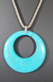 Ketting Turkoois Cirkel