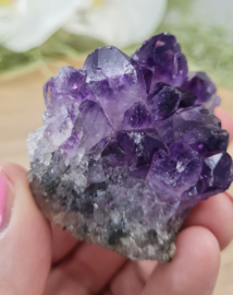 Amethist Edelsteen Cluster - no.22 - Uruguay - extra kwaliteit - 7 cm