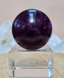 Fluoriet Paars Edelsteen Bol - 4 cm