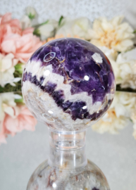 Chevron Amethist Edelsteen Bol no.5 - 7 cm