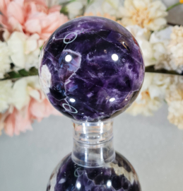 Chevron Amethist Edelsteen Bol no.1 - 7 cm