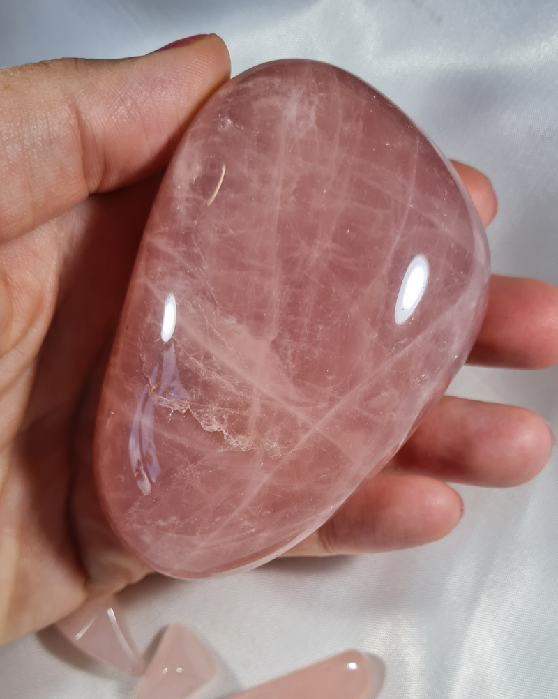 Rozenkwarts A+ - 8,5 cm - Jumbosteen Zuid - Afrika no.3