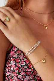 Armband Schelp Roestvrij Staal - Goudkleur