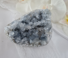 Celestien Cluster Geode - 10cm - Blauw