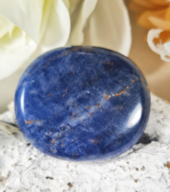 Sodaliet Platte Steen 4 cm no.2 Edelsteen Blauw