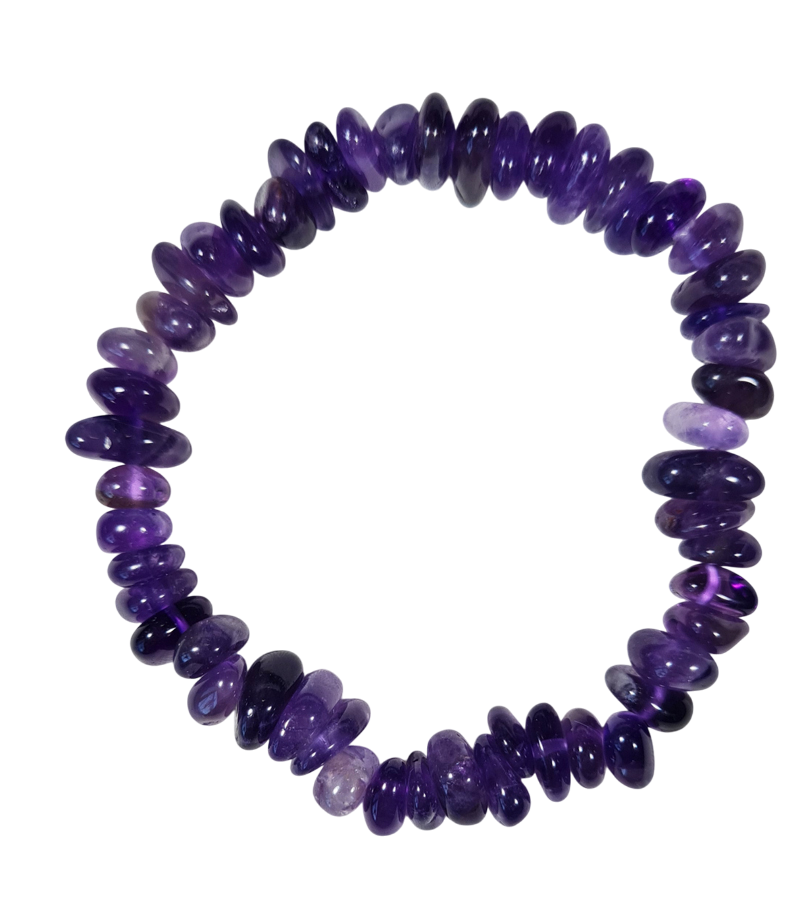 Edelsteen Armband Amethist Ronde Splitstenen